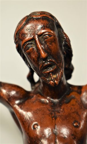 "Christ crucifié" Sculpture en buis